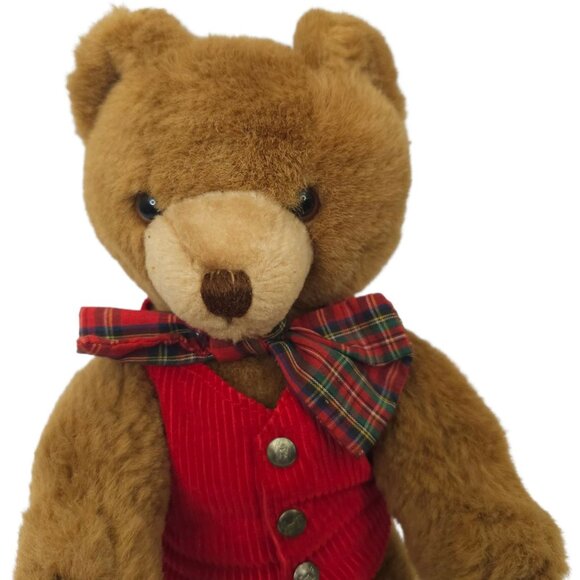 Schmid Musical Teddy Bear Gordon Fraser Vintage Jingle Bells Wind Up Jointed - Picture 5 of 12